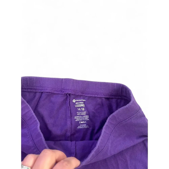 Members Mark Girls Patterned Leggings Purple Sparkles Pink Tie Dye Size 14/16 - Picture 7 of 8